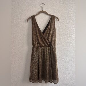 Banana Republic Metallic Gold Maxi Dress